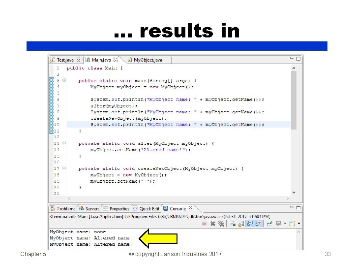 … results in Chapter 5 © copyright Janson Industries 2017 33 