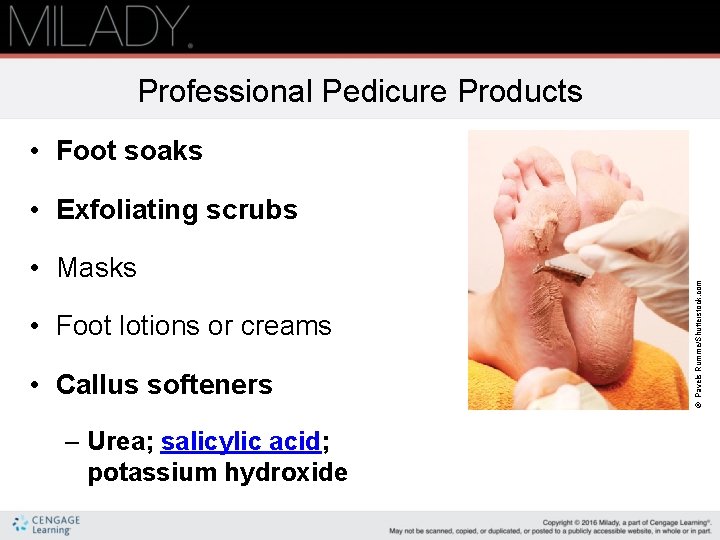 Professional Pedicure Products • Foot soaks • Masks • Foot lotions or creams • Professional Pedicure Products • Foot soaks • Masks • Foot lotions or creams •
