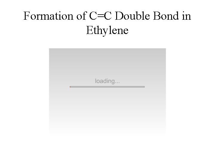 Formation of C=C Double Bond in Ethylene 