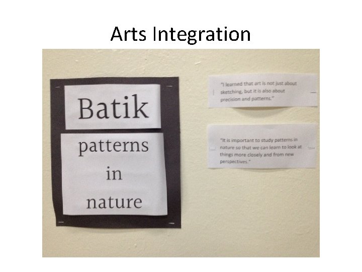 Arts Integration 