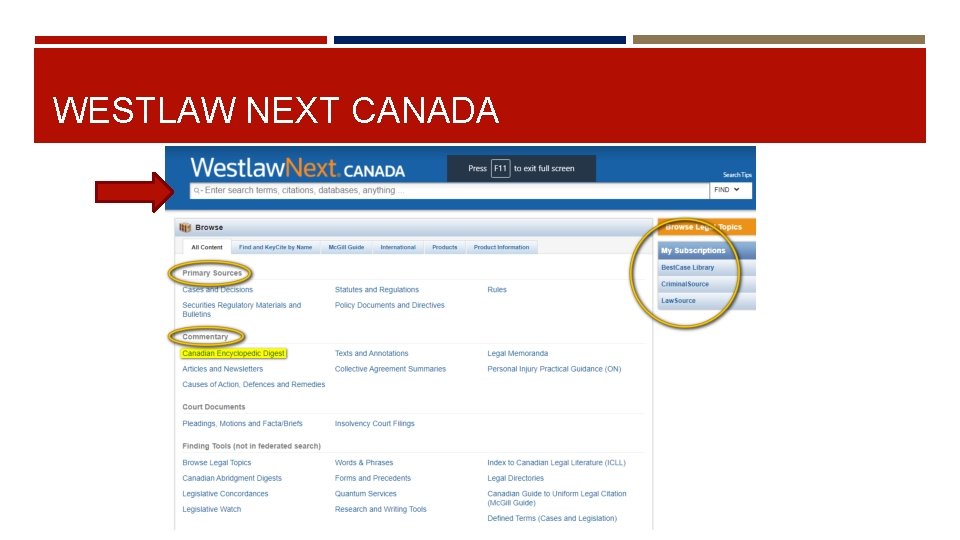 WESTLAW NEXT CANADA 
