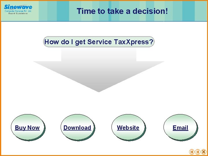 Time to take a decision! How do I get Service Tax. Xpress? Buy Now