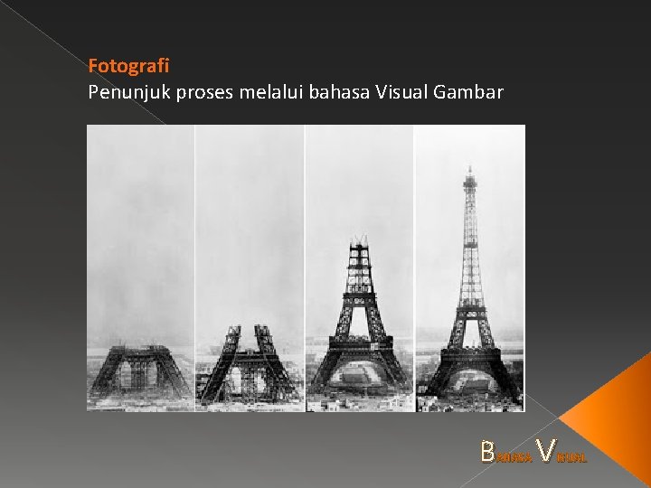 Fotografi Penunjuk proses melalui bahasa Visual Gambar B AHASA V ISUAL 