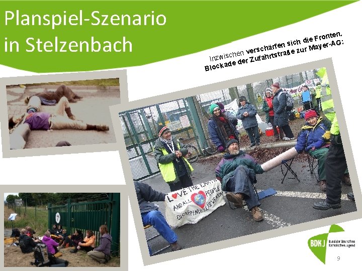Planspiel-Szenario in Stelzenbach nten. o r F e i sich d ayer-AG: n e
