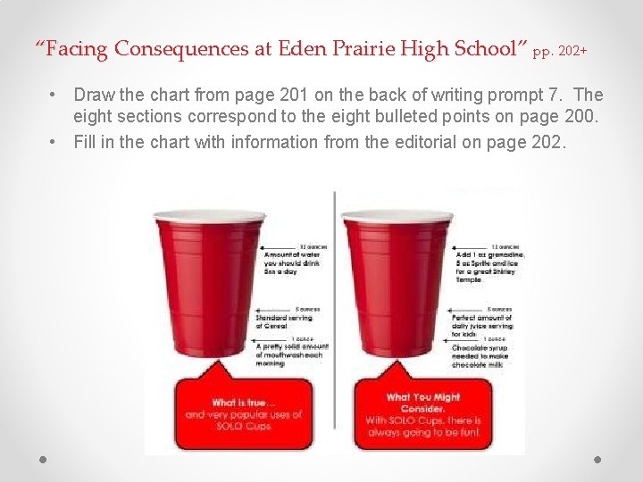 “Facing Consequences at Eden Prairie High School” pp. 202+ • Draw the chart from