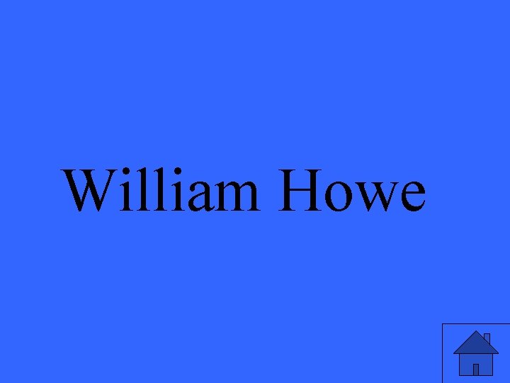 William Howe 