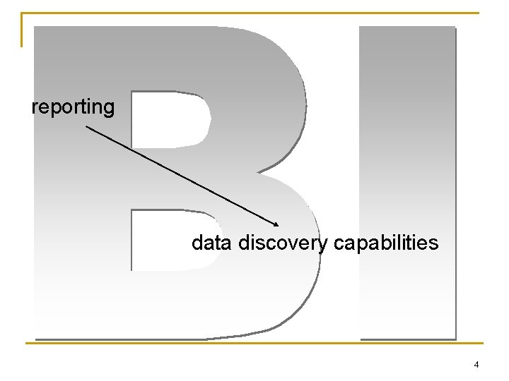 reporting data discovery capabilities 4 