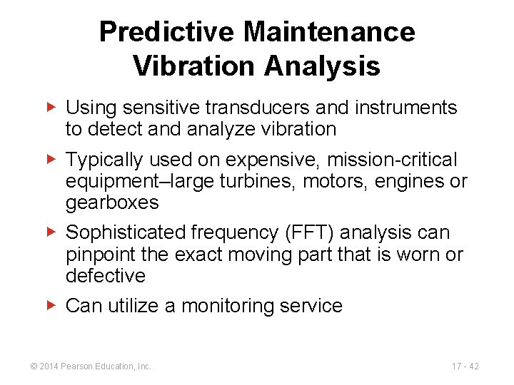 Predictive Maintenance Vibration Analysis ▶ Using sensitive transducers and instruments to detect and analyze