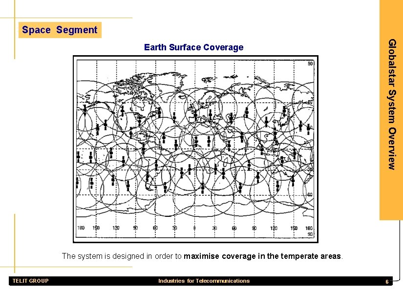 Space Segment Globalstar System Overview Earth Surface Coverage The system is designed in order