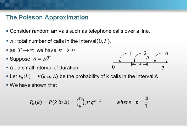 The Poisson Approximation § 