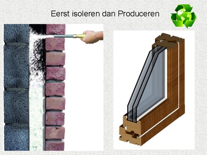 Eerst isoleren dan Produceren 