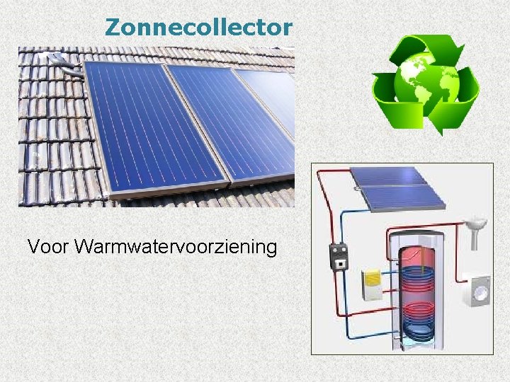 Zonnecollector Voor Warmwatervoorziening 