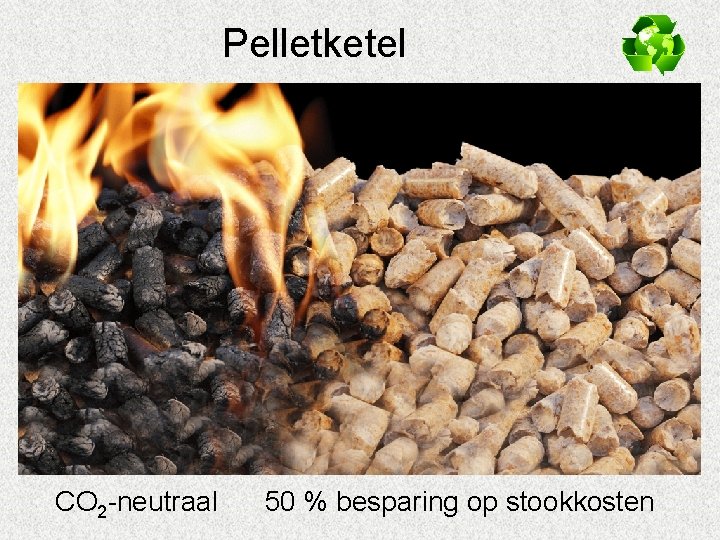 Pelletketel CO 2 -neutraal 50 % besparing op stookkosten 