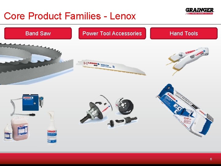 Core Product Families - Lenox Band Saw Power Tool Accessories Hand Tools 6 