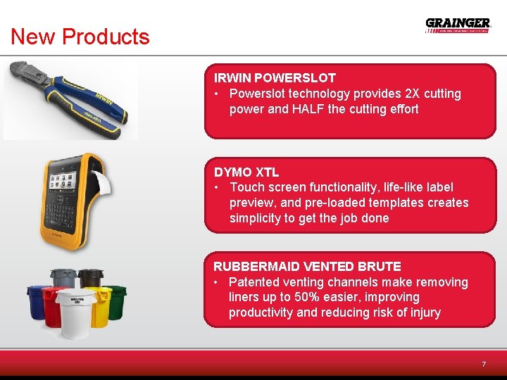 New Products IRWIN POWERSLOT • Powerslot technology provides 2 X cutting power and HALF