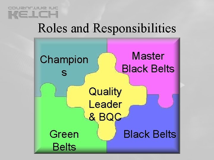 Roles and Responsibilities Champion s Master Black Belts Quality Leader & BQC Green Belts Roles and Responsibilities Champion s Master Black Belts Quality Leader & BQC Green Belts