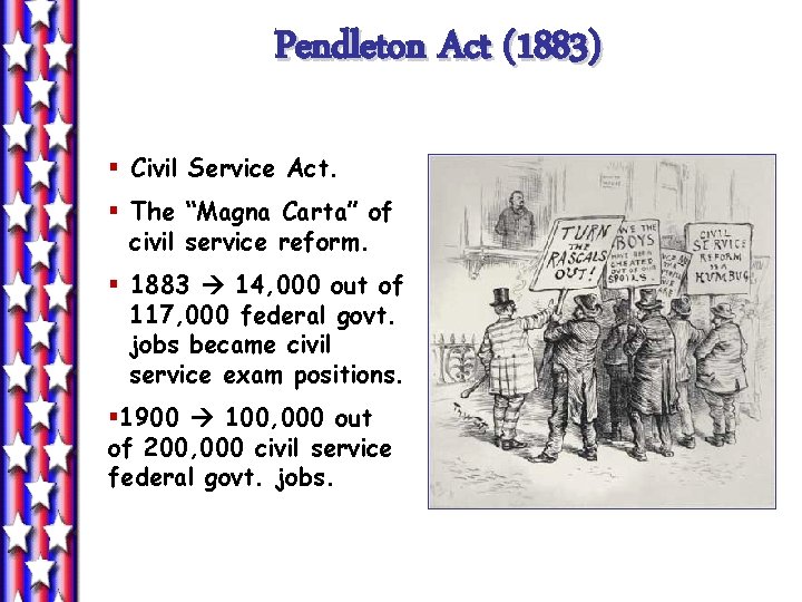 Pendleton Act (1883) § Civil Service Act. § The “Magna Carta” of civil service