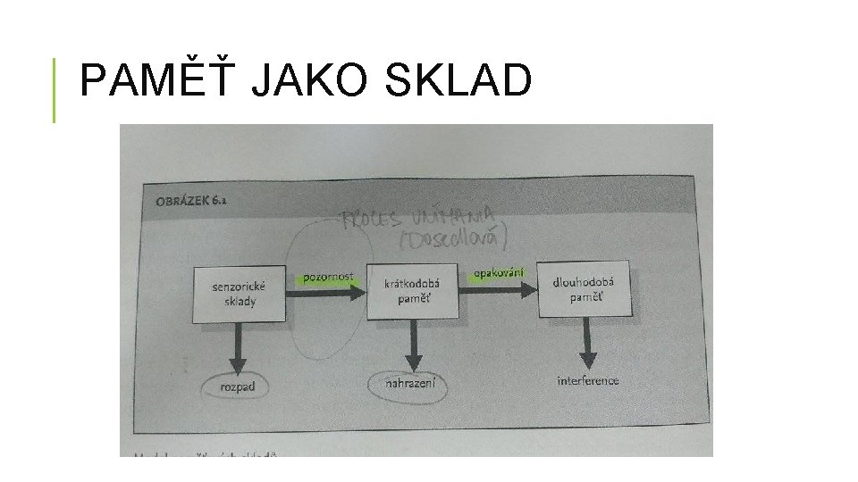 PAMĚŤ JAKO SKLAD 