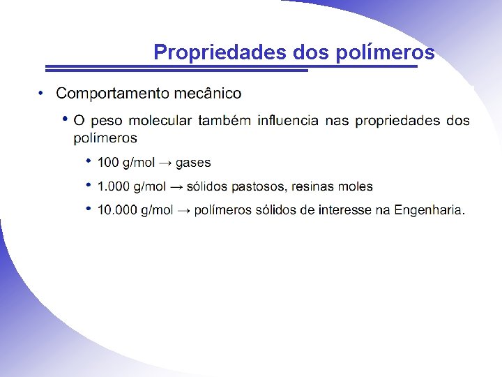 Propriedades dos polímeros 