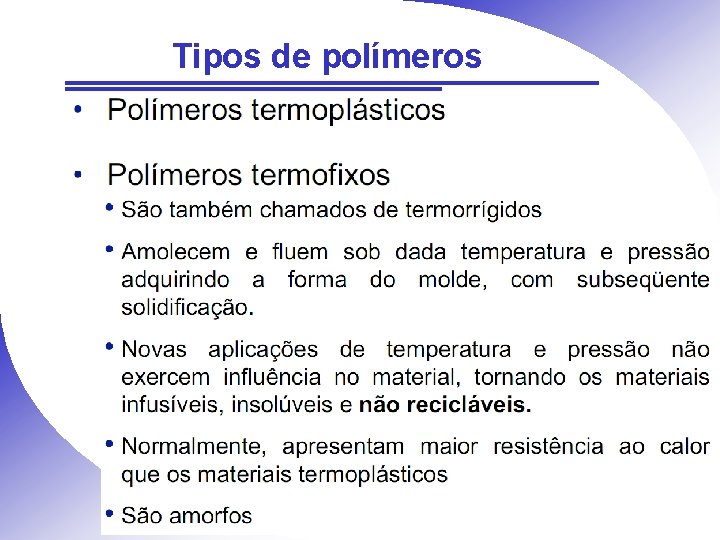 Tipos de polímeros 