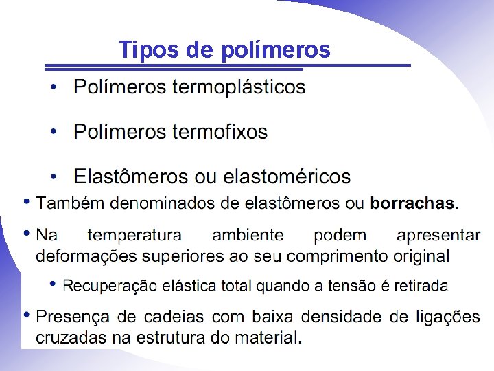 Tipos de polímeros 
