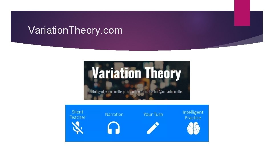 Variation. Theory. com Variation. Theory. com
