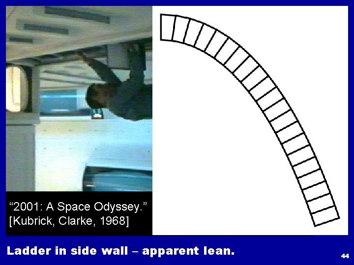 “ 2001: A Space Odyssey. ” [Kubrick, Clarke, 1968] Ladder in side wall –