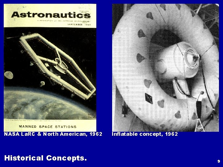 NASA La. RC & North American, 1962 Historical Concepts. Inflatable concept, 1962 9 