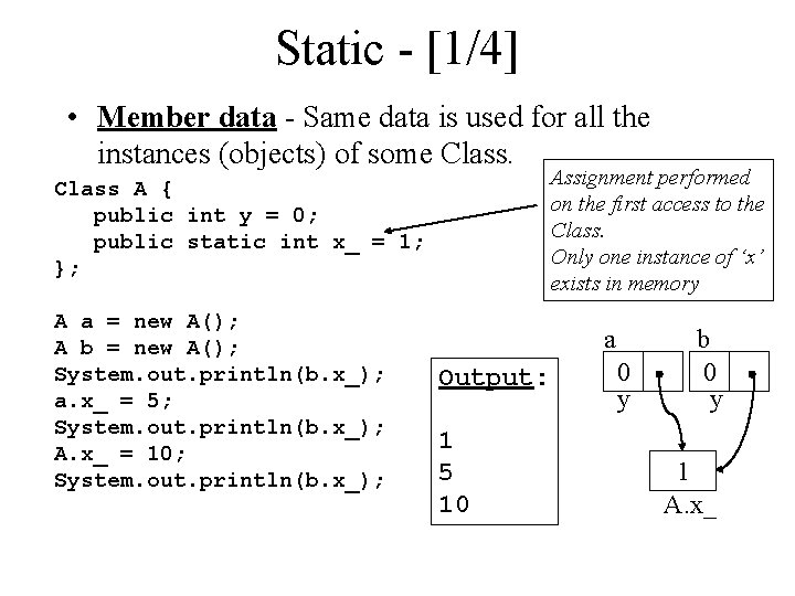 Static - [1/4] • Member data - Same data is used for all the