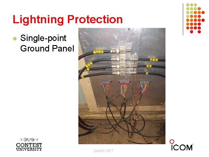 Lightning Protection l Single-point Ground Panel Dayton 2017 