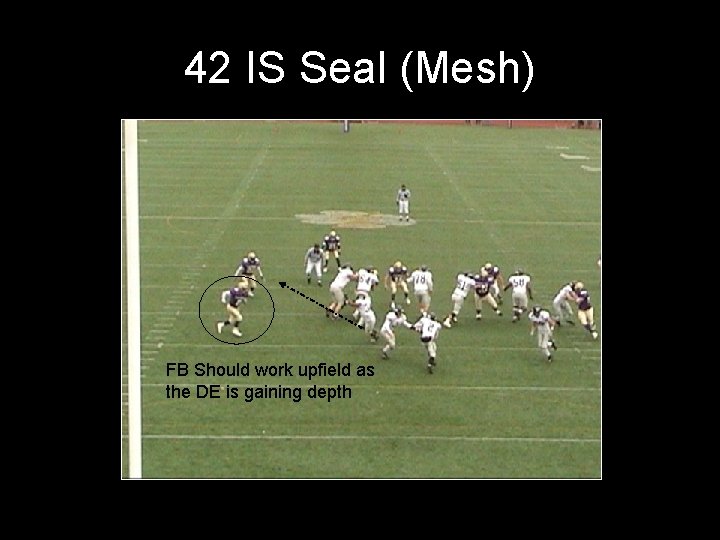 42 IS Seal (Mesh) FB Should work upfield as the DE is gaining depth