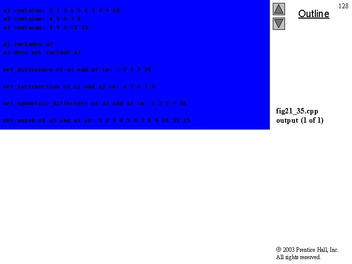 a 1 contains: 1 2 3 4 5 6 7 8 9 10 a