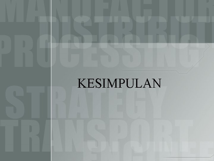 KESIMPULAN 