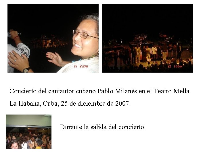 Concierto del cantautor cubano Pablo Milanés en el Teatro Mella. La Habana, Cuba, 25