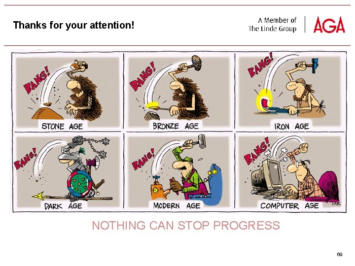 Thanks for your attention! NOTHING CAN STOP PROGRESS 69 