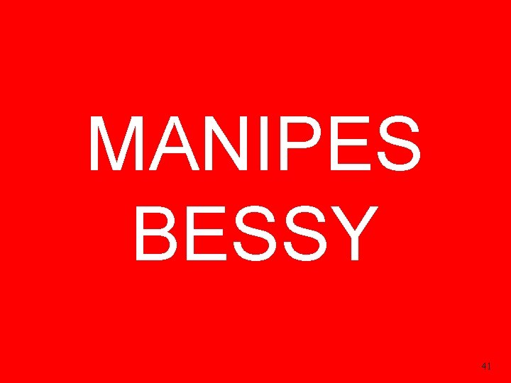 MANIPES BESSY 41 