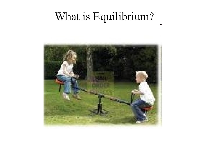 What is Equilibrium? 