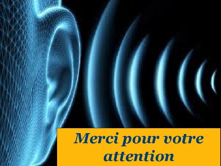 Merci pour votre attention 