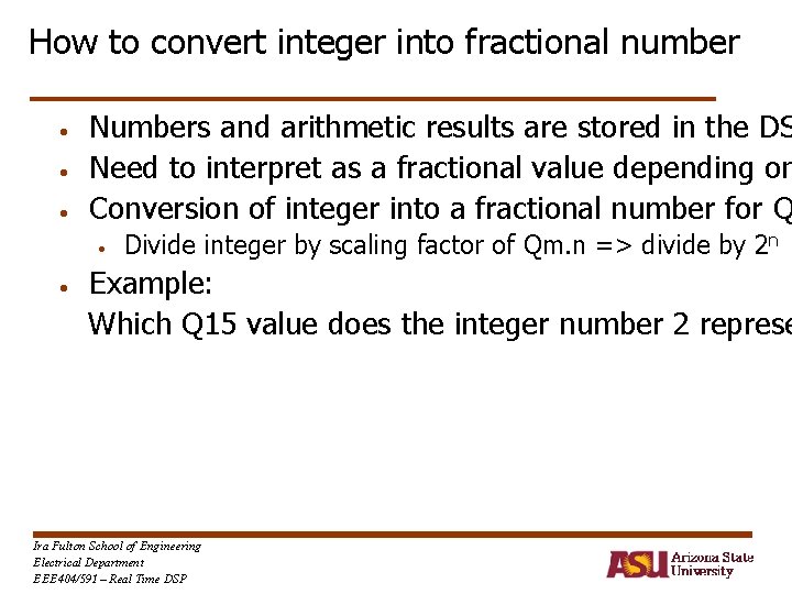 How to convert integer into fractional number • • • Numbers and arithmetic results