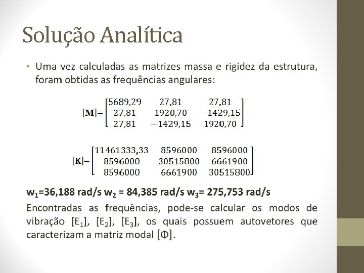 Solução Analítica • 