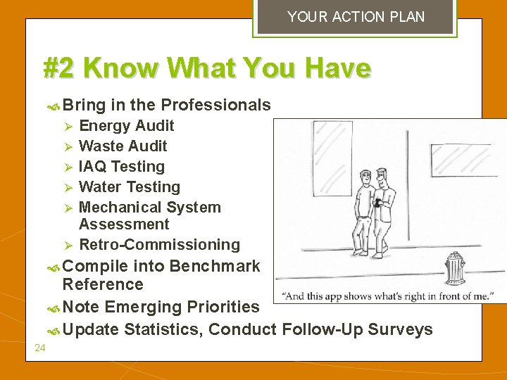 YOUR ACTION PLAN #2 Know What You Have Bring Ø Ø Ø in the