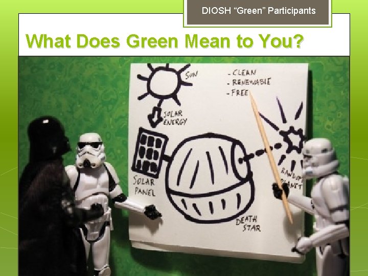 DIOSH “Green” Participants What Does Green Mean to You? 3 
