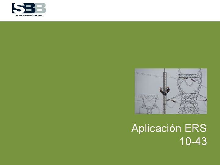 Aplicación ERS 10 -43 