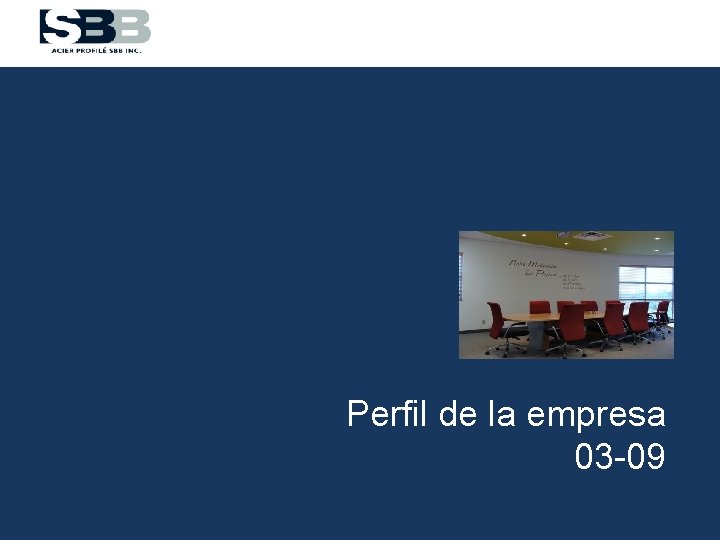 Perfil de la empresa 03 -09 