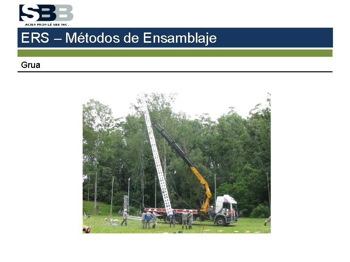 ERS – Métodos de Ensamblaje Grua 
