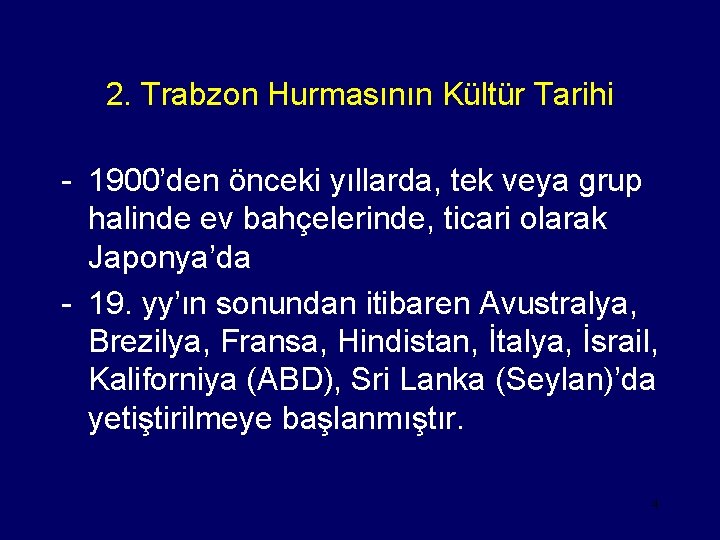 2. Trabzon Hurmasının Kültür Tarihi - 1900’den önceki yıllarda, tek veya grup halinde ev