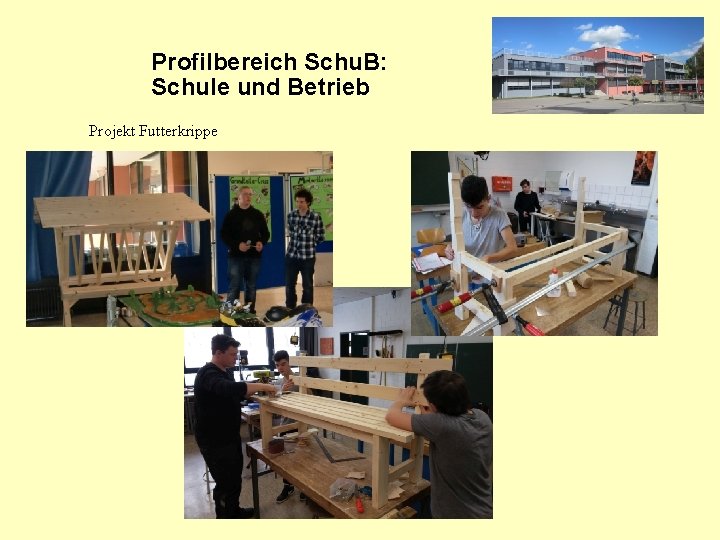Profilbereich Schu. B: Schule und Betrieb Projekt Futterkrippe 
