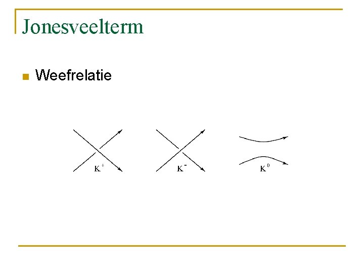 Jonesveelterm n Weefrelatie 