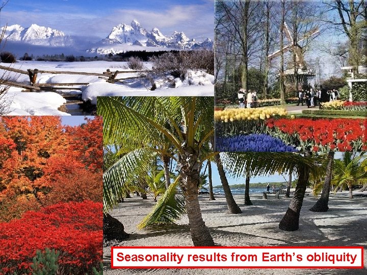 Seasonality results from Earth’s obliquity 