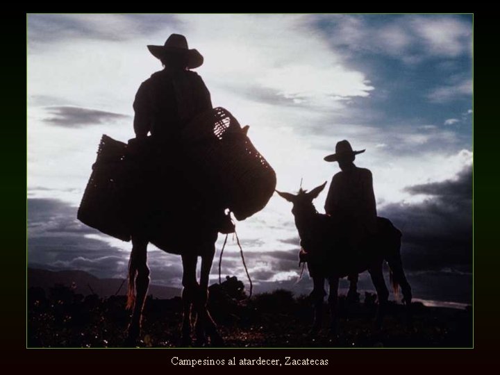 Campesinos al atardecer, Zacatecas 